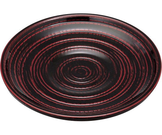 福井クラフト 乱彫りソーサー 溜 81258298 1個（ご注文単位1個）【直送品】