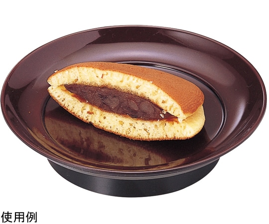 福井クラフト 4.5寸 椿皿 溜 75000720 1個（ご注文単位1個）【直送品】