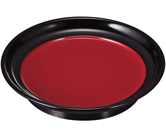 福井クラフト 5.0寸 椿皿 内朱渕黒 81017460 1個（ご注文単位1個）【直送品】