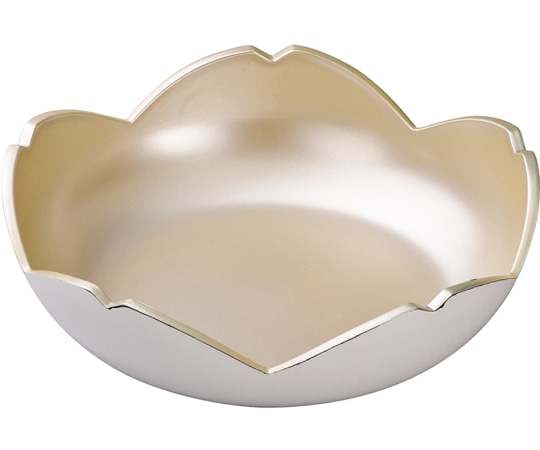 福井クラフト 7寸 さくら菓子器 銀 81015920 1個（ご注文単位1個）【直送品】