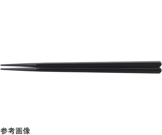 福井クラフト PBT22.0cm 六角木目箸 黒 90031200 1個（ご注文単位1個）【直送品】