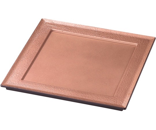 福井クラフト 8寸 炉縁前菜盛皿 渕絞り銅/裏黒塗 54301250 1個（ご注文単位1個）【直送品】