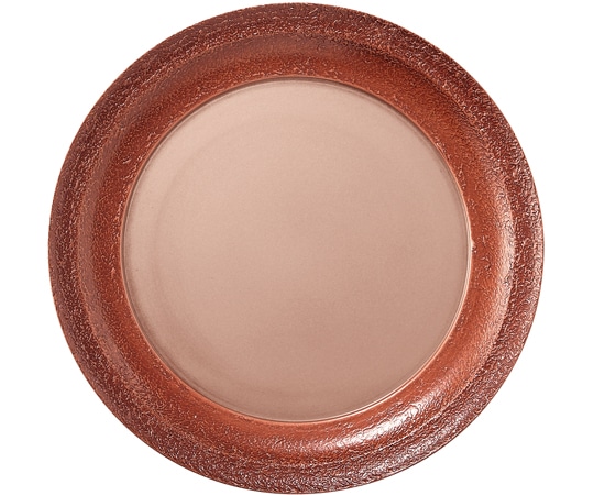 福井クラフト 耐A φ240双輪丸皿 絞り墨入れ銅/裏黒塗 54301510 1個（ご注文単位1個）【直送品】