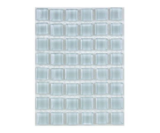 ミキ(車いす) ガラスモザイクタイル ホワイト MKG-1074 1個(ご注文単位1個)【直送品】