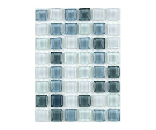 ミキ(車いす) ガラスモザイクタイル MIX シルバーホワイト MKG-17MIX 1個(ご注文単位1個)【直送品】