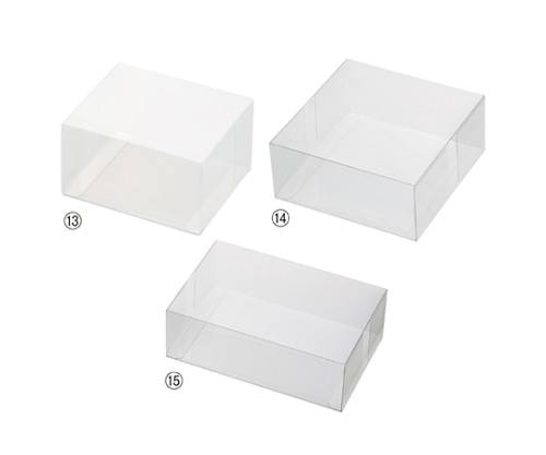 ストア・エキスプレス クリアボックス(ワンタッチ組立式) 16×16×7 61-549-82-20 1セット（ご注文単位1セット）【直送品】