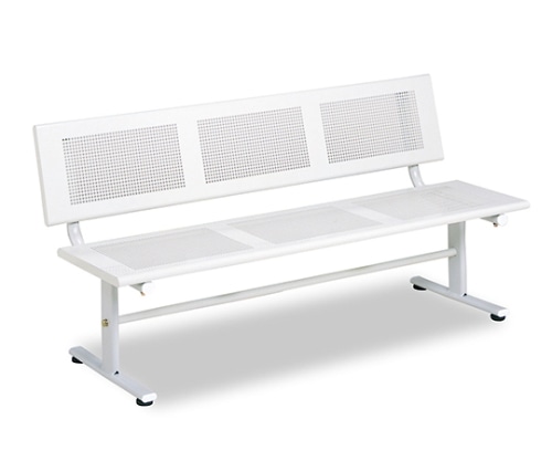 テラモト パンチングベンチ D-1500 背付 BC-301-115-0 1個(ご注文単位1個)【直送品】