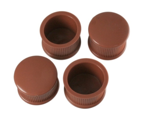 ハイロジック 脚キャップ 直径39×29.5mm 茶 1パック(4個入) A-006 1パック(ご注文単位1パック)【直送品】