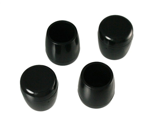 ハイロジック パイプ脚キャップ 内径21mm 高さ32.5mm 黒 1パック(4個入) A-105 1パック(ご注文単位1パック)【直送品】