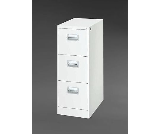 エスコ 387x620x1015mm/3段(A4) キャビネット EA954DC-19 1台(ご注文単位1台)【直送品】