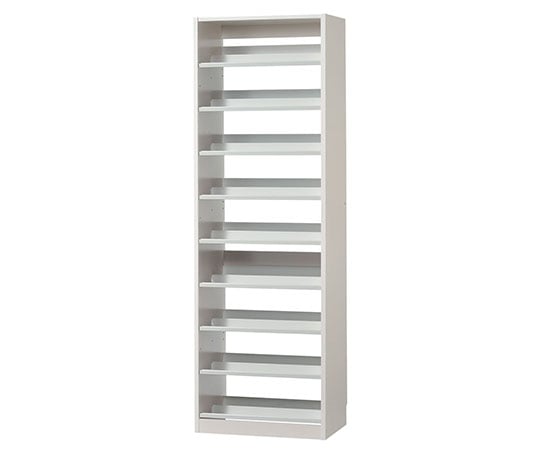 オークス タンデムCDストッカー 59×37×180cm ホワイト TCS590W 1個（ご注文単位1個）【直送品】