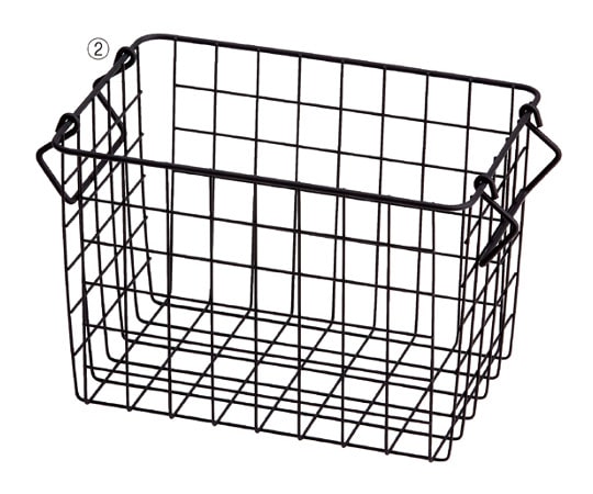 アズワン スタッキングワイヤーバスケット 26×18×18cm 61-544-68-2 1個（ご注文単位1個）【直送品】