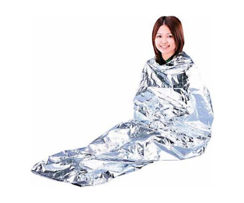 アイリスオーヤマ 非常用保温アルミシート 寝袋型 シルバー JTH-1020 1個（ご注文単位1個）【直送品】