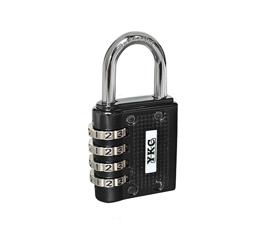 吉野金物 フリーダイヤル錠 40mm 4段 ブラック #120 1個(ご注文単位1個)【直送品】