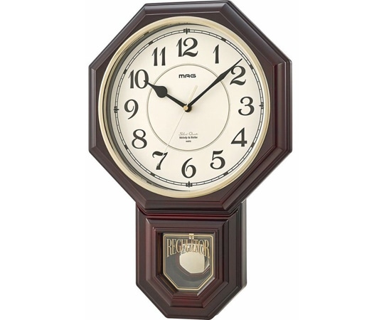 ノア精密 掛時計 西洋館 W-670 BR 1個(ご注文単位1個)【直送品】