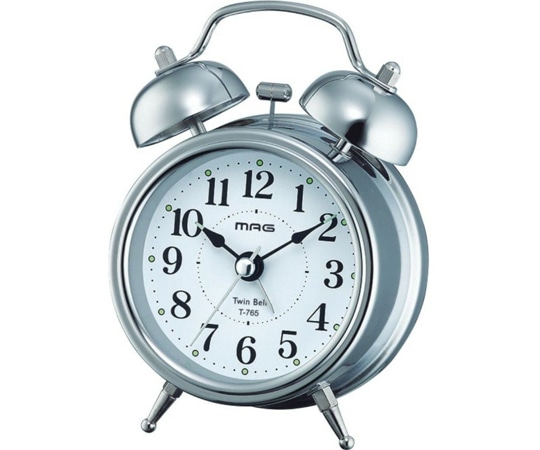 ノア精密 ベル音目覚まし時計 ベルズミニDX T-765 S-Z 1個(ご注文単位1個)【直送品】