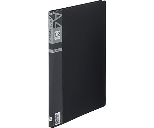 アズワン A4/S型 クリアーブック(20枚/黒) EA762CC-70 1冊(ご注文単位1冊)【直送品】