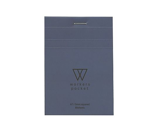 アズワン A7判/5mm 方眼罫メモ帳(ブルー/5冊) EA762GC-302 1組(ご注文単位1組)【直送品】