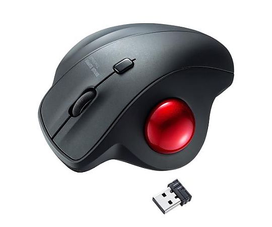 サンワサプライ [単4x2本] ワイヤレスマウス(光学式/トラックボール) EA764AA-166 1個(ご注文単位1個)【直送品】