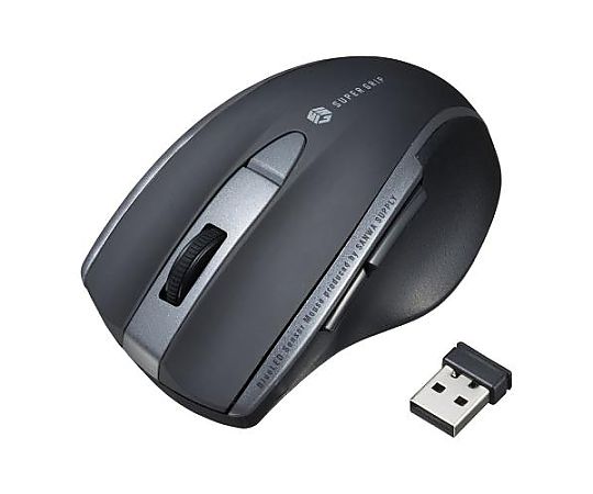 サンワサプライ [単4x2本] ワイヤレスマウス(BlueLED/静音/黒) EA764AA-199 1個(ご注文単位1個)【直送品】