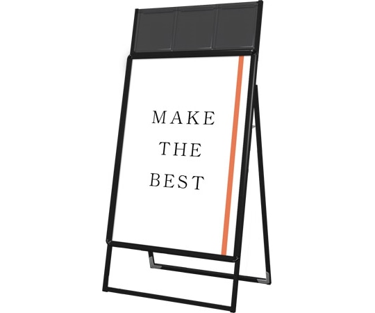 常磐精工 ポスターグリップスタンド看板 屋内用 カタログケース付 B1片面 ブラック PGSKK-B1KB 1台(ご注文単位1台)【直送品】