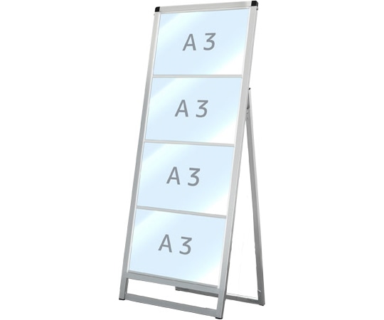 常磐精工 バリウスカードケーススタンド看板 A3横4片面 VACCSK-A3Y4K 1台(ご注文単位1台)【直送品】