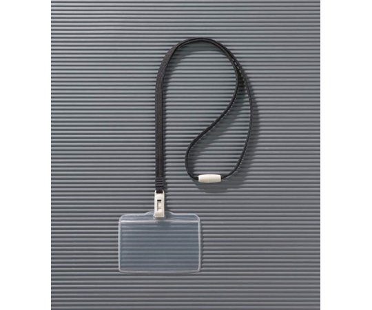 ライオン事務器 つりさげ名札 1パック(10個入) N73SR-10P(BK) 1パック(ご注文単位1パック)【直送品】