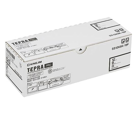 キングジム PROテ-プ10個パック白12/9mm SS12K9K-10P 1パック(ご注文単位1パック)【直送品】