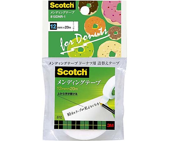 スリーエム メンディングテープドーナツ用詰替 12mm幅 810DNR-1 1個(ご注文単位1個)【直送品】