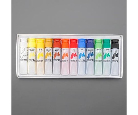 アズワン 12本組 水彩絵具 EA765MV-601 1セット(ご注文単位1セット)【直送品】