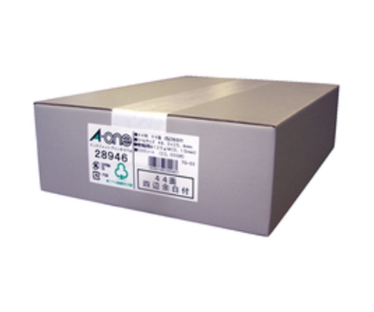 エーワン(A-ONE) ラベルシール(インクジェット) マット紙・ホワイト A4 44面 四辺余白付 1箱(500シート入) 28946 1箱(ご注文単位1箱)【直送品】