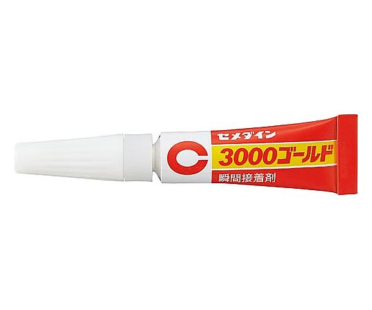 セメダイン 瞬間接着剤3000ゴールド液状 CA-075 1本(ご注文単位1本)【直送品】
