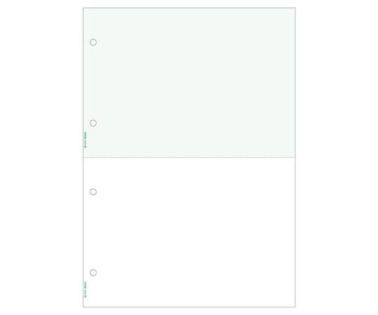 ヒサゴ マルチプリンタ帳票 A4 グリーン 2面 4穴 1セット(1200枚入) BP2042Z 1セット(ご注文単位1セット)【直送品】