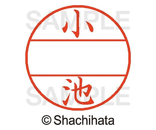 シヤチハタ データーネームEX15号 マスター部 既製 小池 XGL-15M-01034 1個(ご注文単位1個)【直送品】