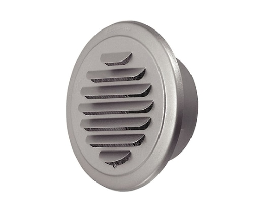 神栄ホームクリエイト 丸型ガラリ (防火ダンパー付) シルバーメタリック SK-SG100ND-SLC 1個(ご注文単位1個)【直送品】