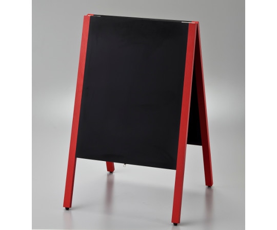 光 赤枠スタンド黒板 マーカー・チョーク兼用 MCBD81-1 1個（ご注文単位1個）【直送品】
