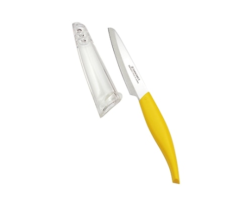 サンクラフト 鞘付フルーツナイフ (イエロー) FC-101 1個（ご注文単位1個）【直送品】