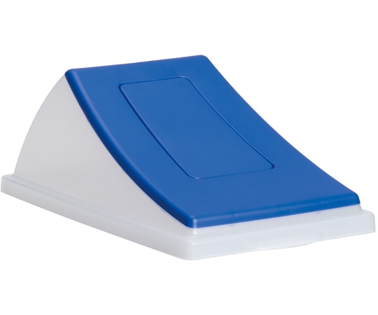 テラモト エコン ダストボックス #45半透明 蓋 ブルー 一般ゴミ用 プッシュ DS-220-602-3 1台(ご注文単位1台)【直送品】