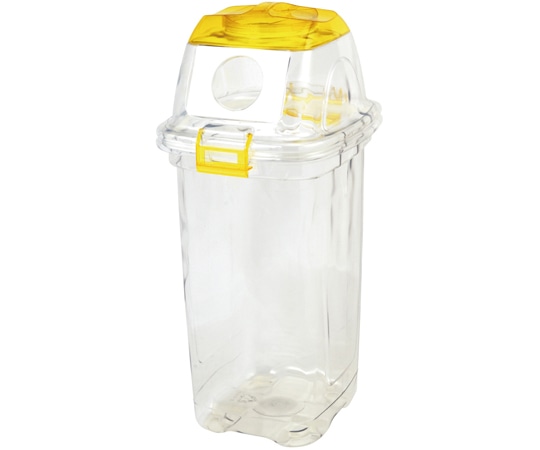 テラモト 透明エコダスター #45 カン用 イエロー DS-459-045-5 1台(ご注文単位1台)【直送品】