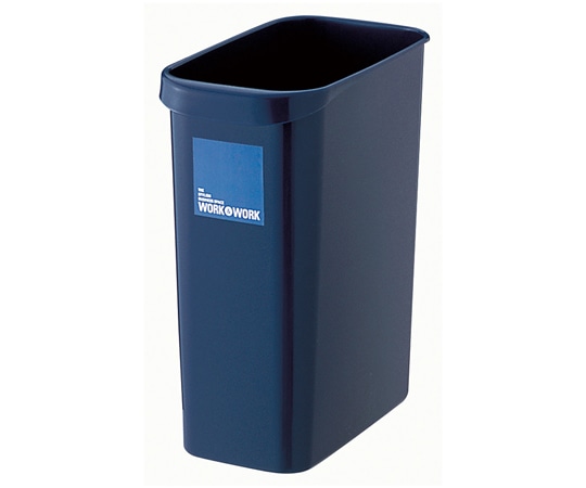 テラモト W&W くず入れ 角 12L ダークブルー DS-986-824-8 1個(ご注文単位1個)【直送品】