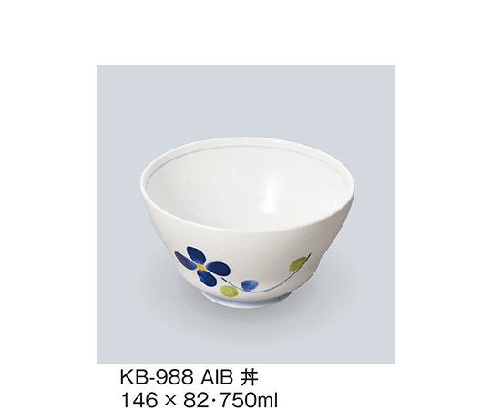 三信化工 丼 藍花 KB-988_AIB 1個（ご注文単位1個）【直送品】