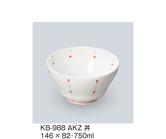 三信化工 丼 赤飾り KB-988_AKZ 1個（ご注文単位1個）【直送品】
