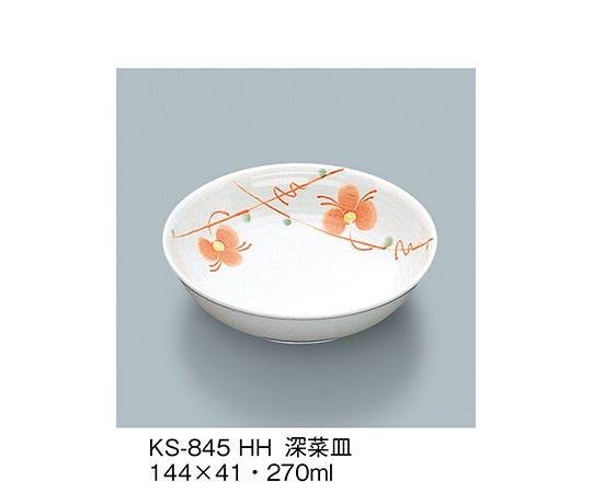 三信化工 深菜皿 初花 KS-845_HH 1個（ご注文単位1個）【直送品】