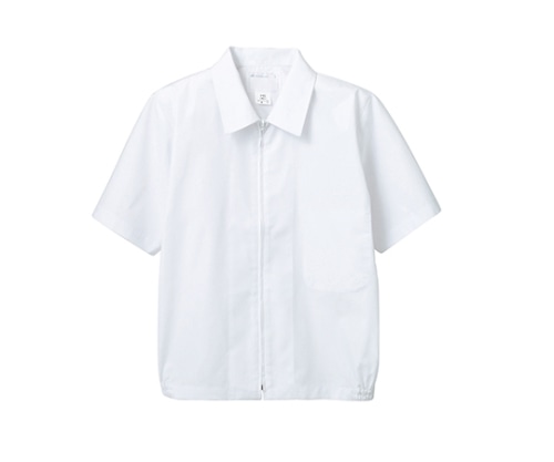 住商モンブラン ジャンパー 男女兼用 半袖 白 8-602 LL 1枚（ご注文単位1枚）【直送品】