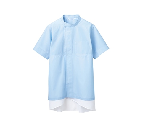 住商モンブラン ブルゾン 男女兼用 半袖 サックス 8-734 LL 1枚（ご注文単位1枚）【直送品】