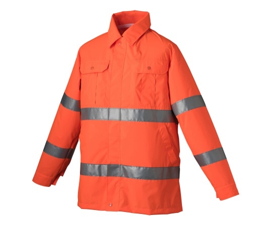 アゼアス AZ LITER10190 高視認性空調服? ジャケット オレンジ 3L AZLITE10190O-3L 1着(ご注文単位1着)【直送品】