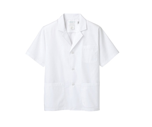 住商モンブラン 調理衣 メンズ 半袖 白 エコ 1-802 LL 1枚（ご注文単位1枚）【直送品】