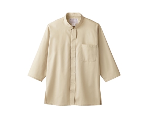 住商モンブラン 調理シャツ 男女兼用 7分袖 ベージュ 2-233 3L 1枚（ご注文単位1枚）【直送品】