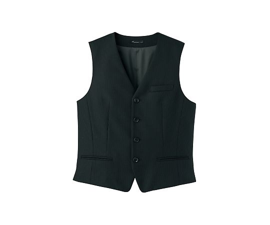 FACEスーツ メンズストレッチベスト ブラック S FV1007M-16 S 1枚（ご注文単位1枚）【直送品】