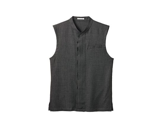 FACE ユニセックス和ベスト グレー M FV1702U-2 M 1枚（ご注文単位1枚）【直送品】